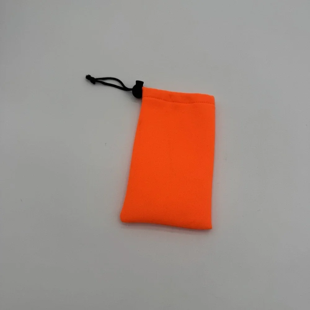 Ray-Ban Neon Orange Soft Drawstring Sunglasses‎ Case Pouch OEM Travel